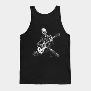 Rock And Roll Skeleton Rocker Design Tank Top